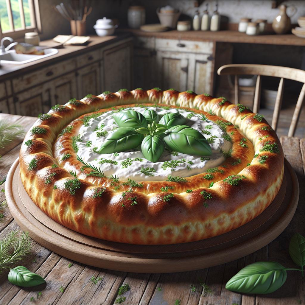 Tarta salada con ricotta