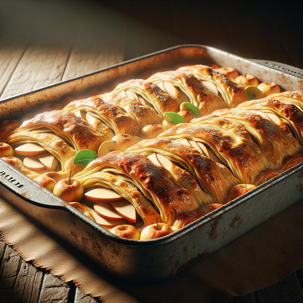 Torta strudel de manzanas
