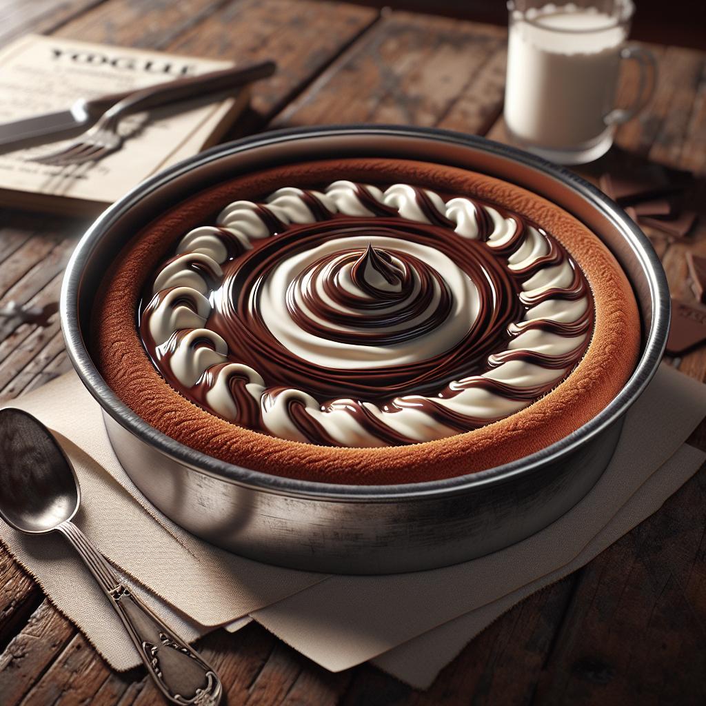 Torta de yogur y chocolate