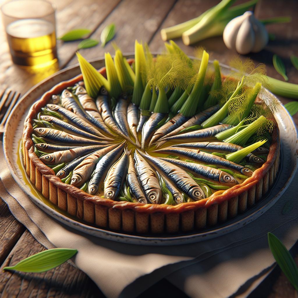 Tortino de anchoas con hinojo silvestre