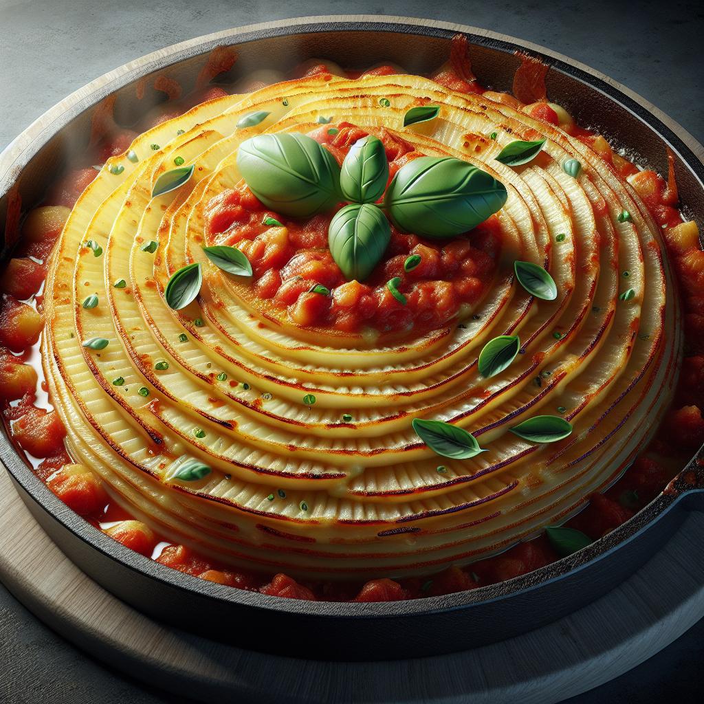 Tortino de patatas a la pizzaiola