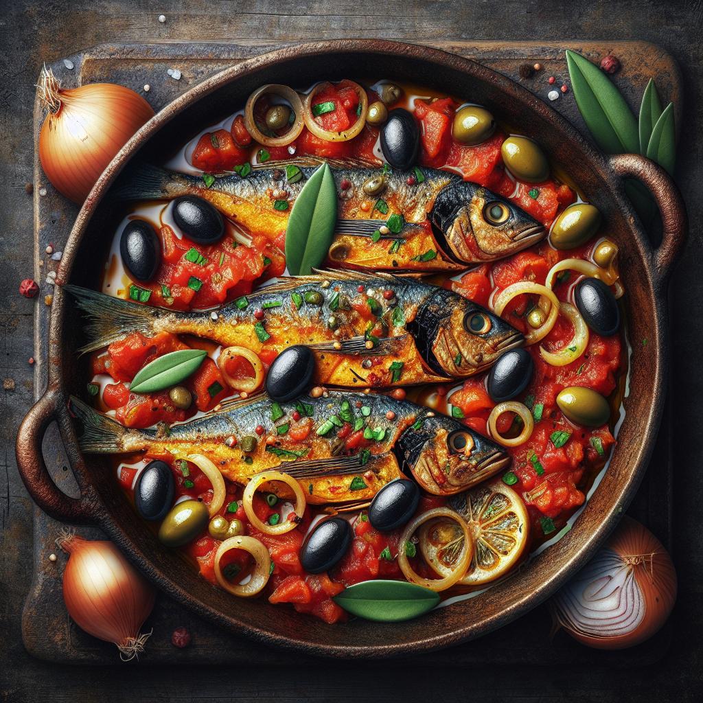 Salmonetes a la livornesa