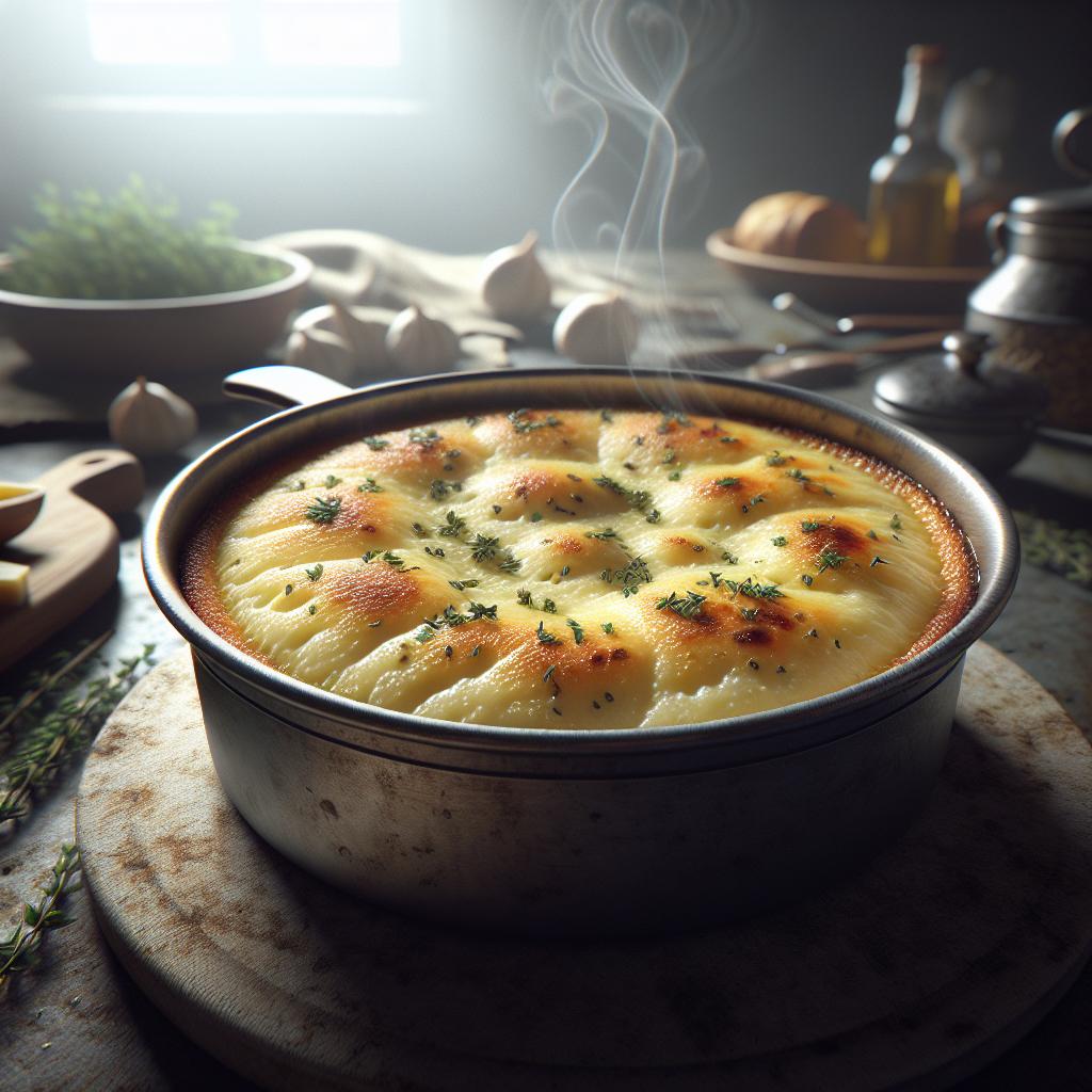 Vacherin al horno con hierbas
