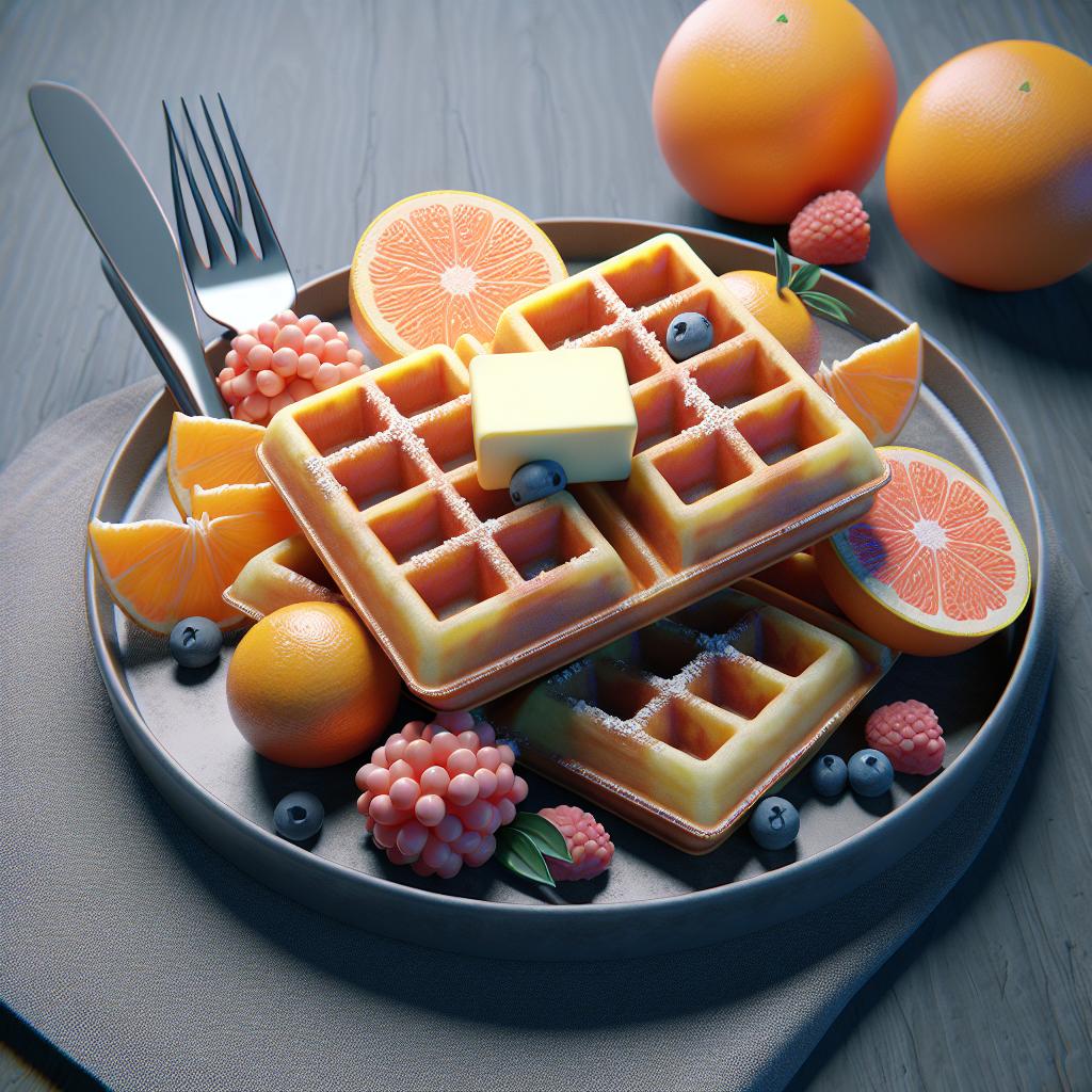Waffles sin mantequilla