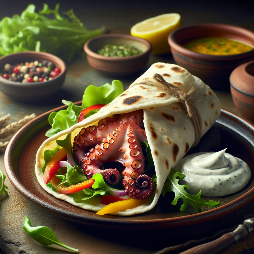 Wrap de pulpo