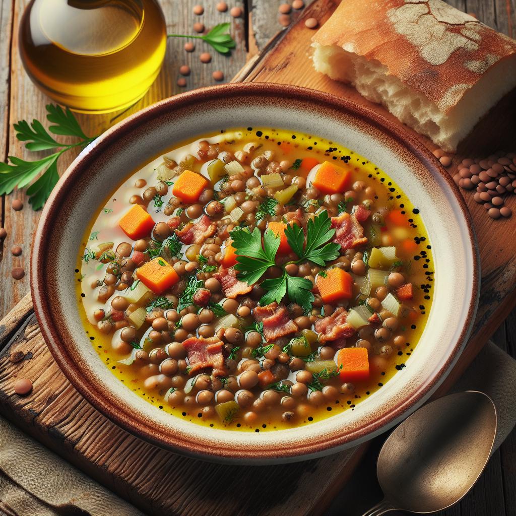 Sopa de lentejas