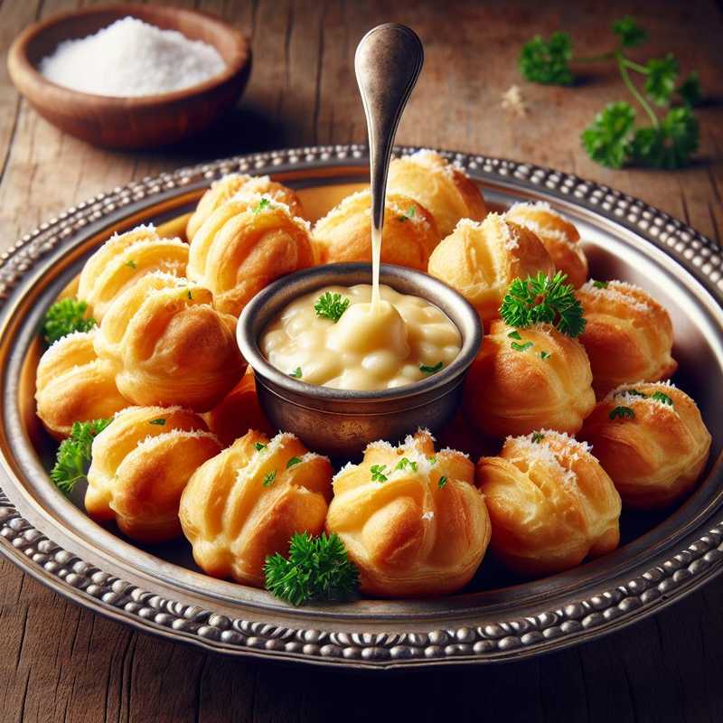 Savory Profiteroles with Gruyère cream