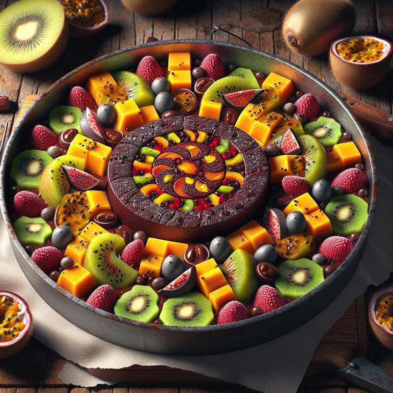 Chocolate Salami with Exotic Fruits