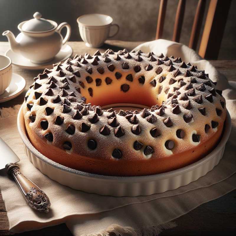 Ciambellone with ricotta and chocolate chips