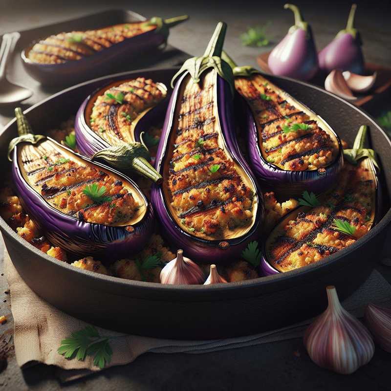Grilled Eggplant Boats