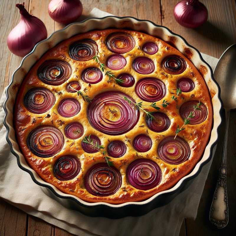 Savory Red Onion Clafoutis