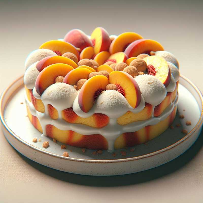 No-Bake Peach and Amaretti Cake