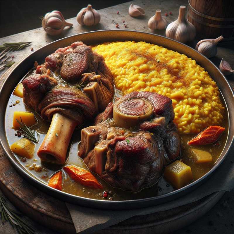 Ossobuco alla Milanese with Yellow Risotto
