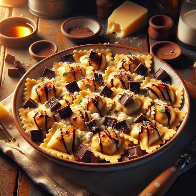 Sweet Ravioli with Ricotta and Chocolate Chips