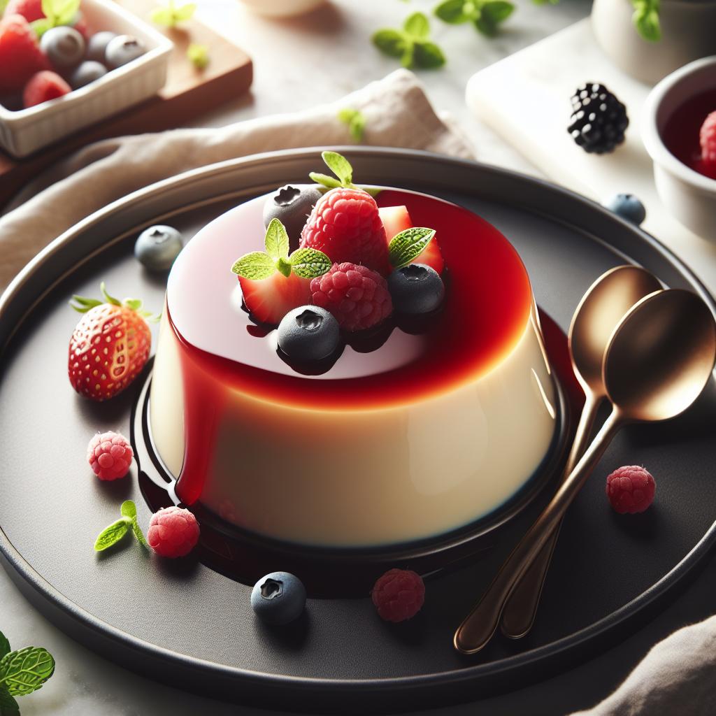 Panna cotta with agar agar Home