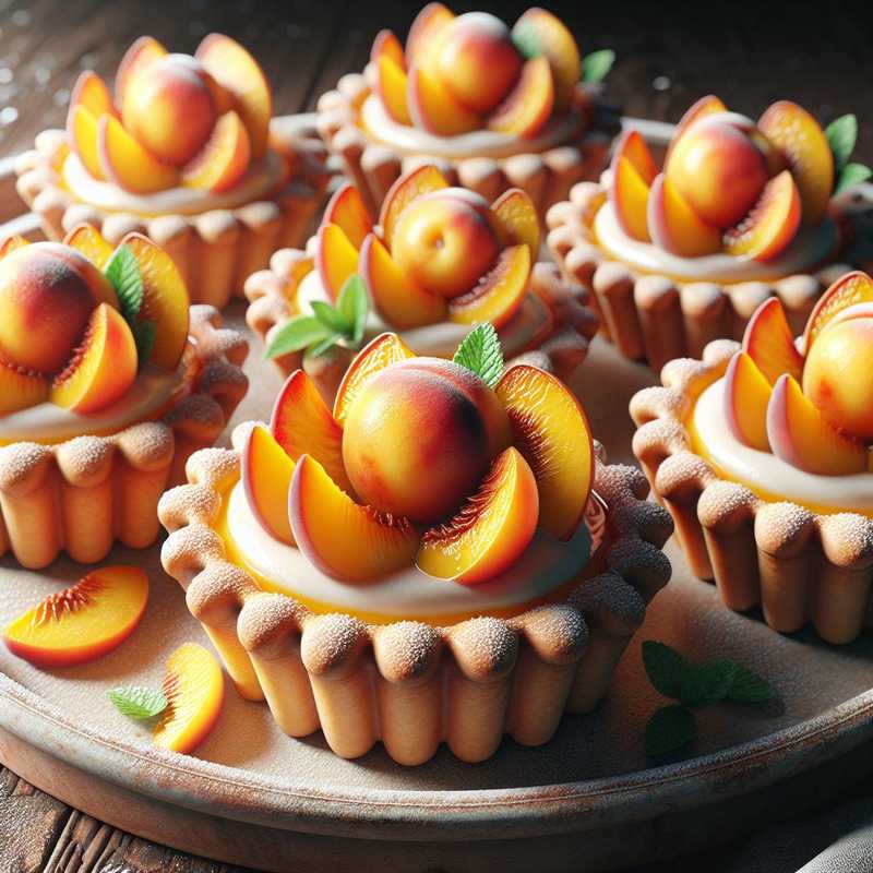 Peach and Custard Tartlets