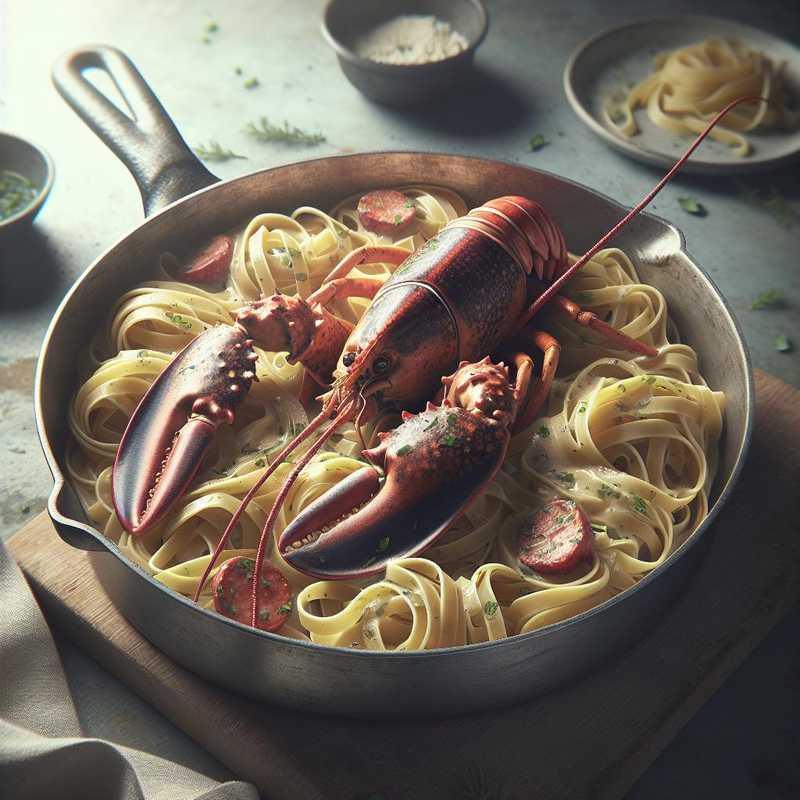 Tagliolini with lobster