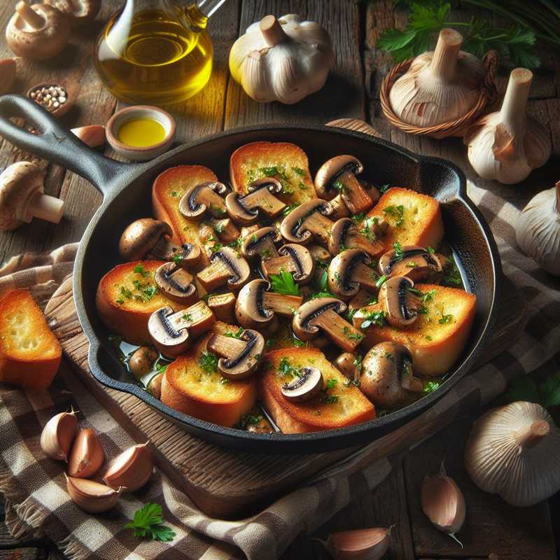 Bruschette with Sautéed Mushrooms