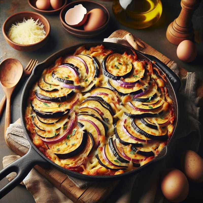 Potato and Eggplant Crumble without Eggs