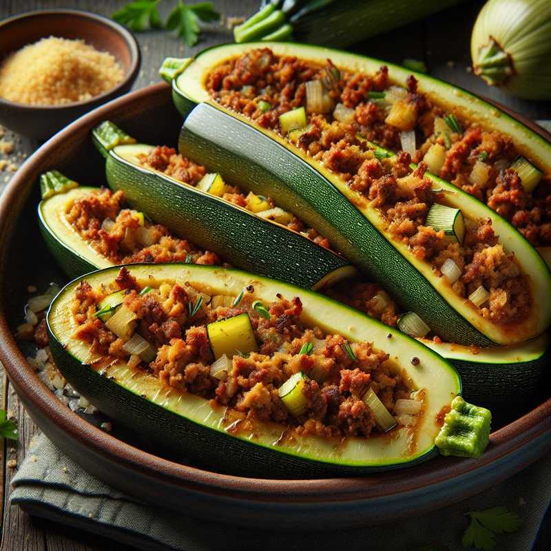 Stuffed Zucchini with Meat