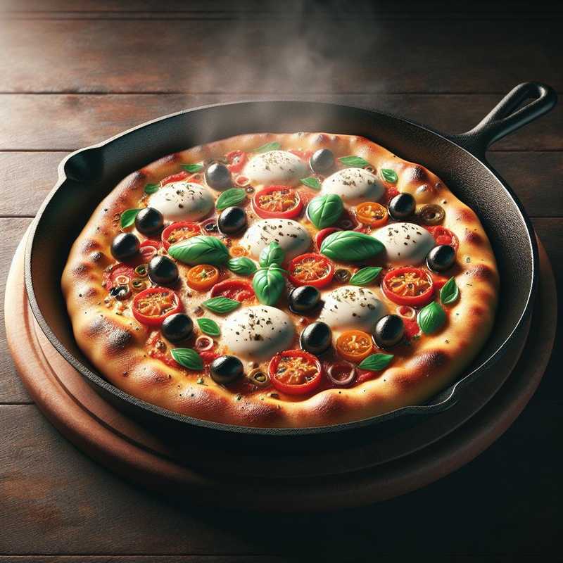Piadinpizza in skillet
