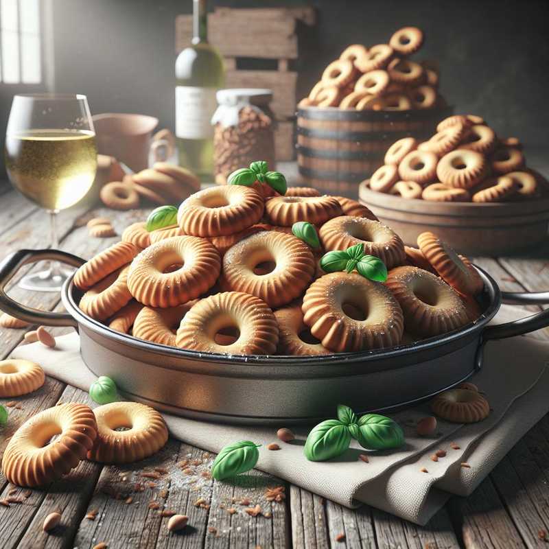 Sweet white wine taralli