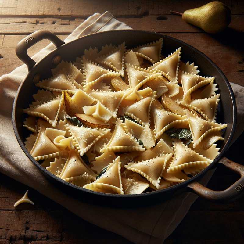 Ricotta Triangles with Taleggio and Pear