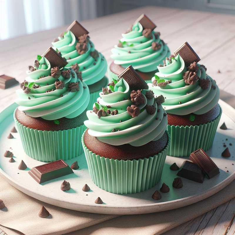 Mint Chocolate Cupcakes