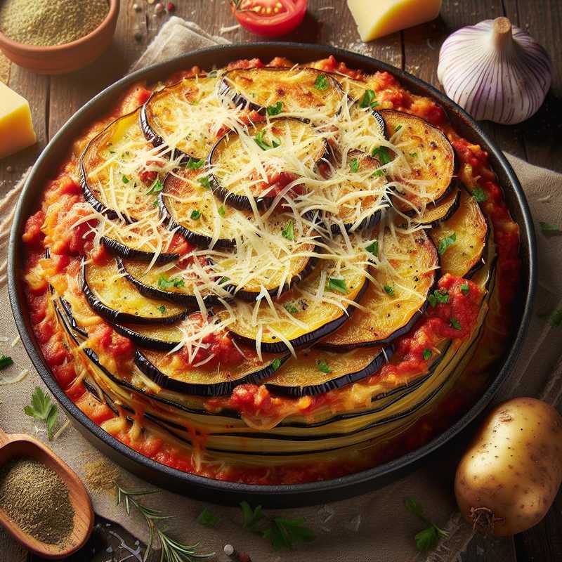 Potato and Eggplant Flan