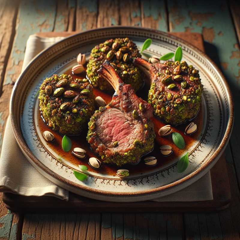 Lamb Chops in a Pistachio Crust