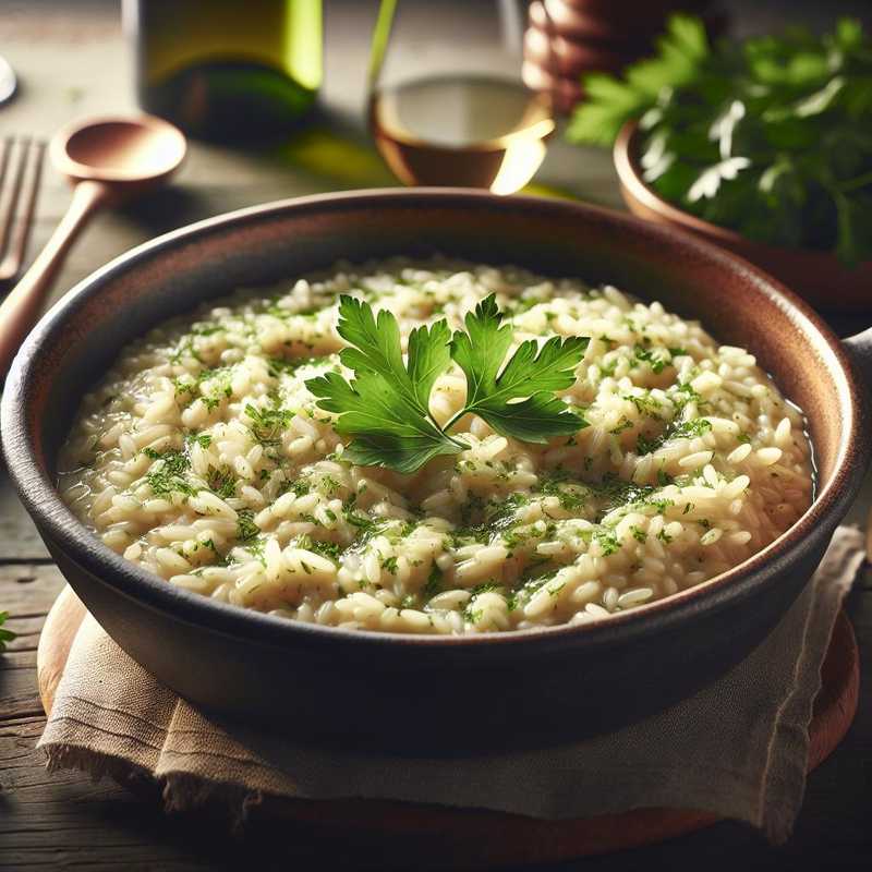 Rice and parsley