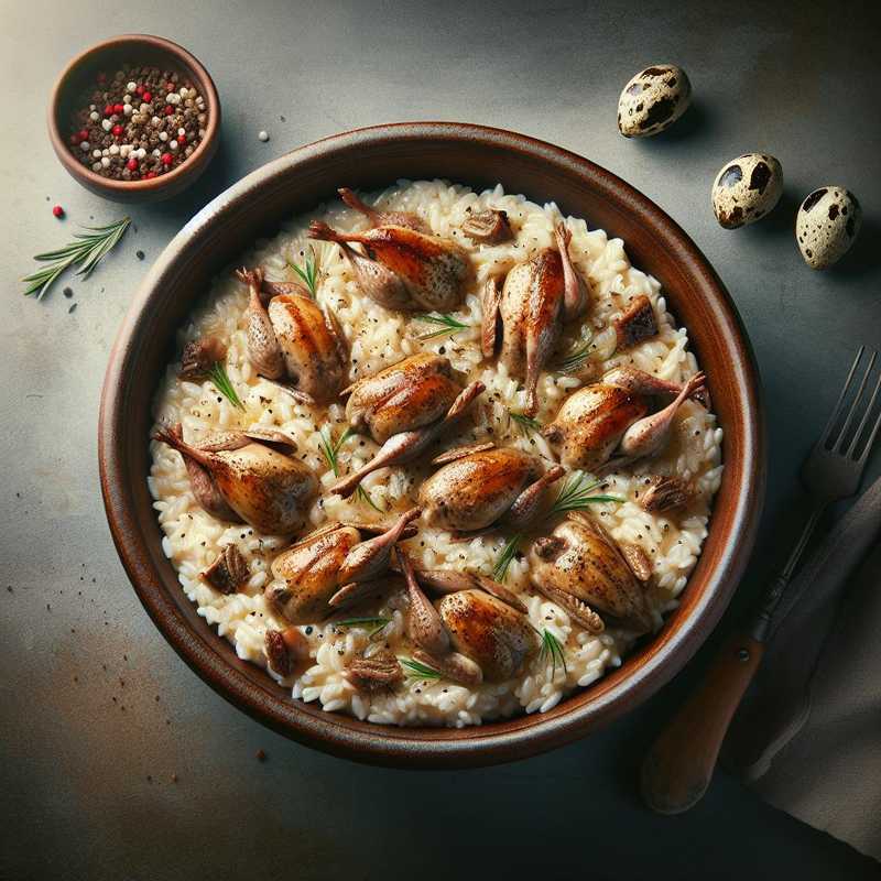 Risotto with quails