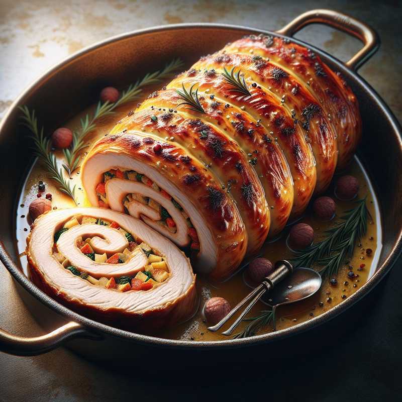 Oven-Baked Stuffed Turkey Rollè