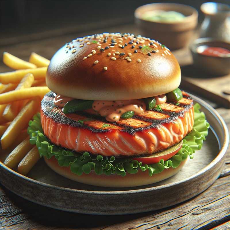 Hamburger di salmone