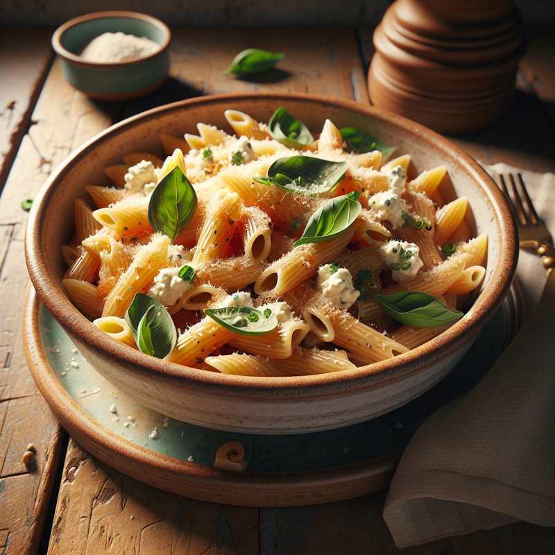 Pasta and ricotta