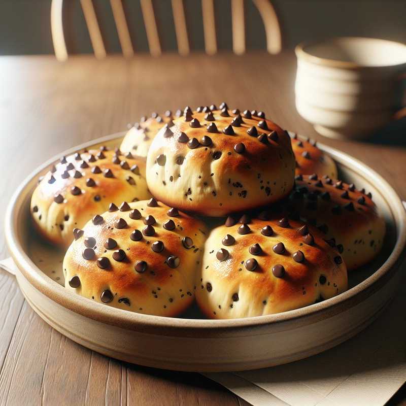 Sweet Mini-Focaccias with Chocolate Chips
