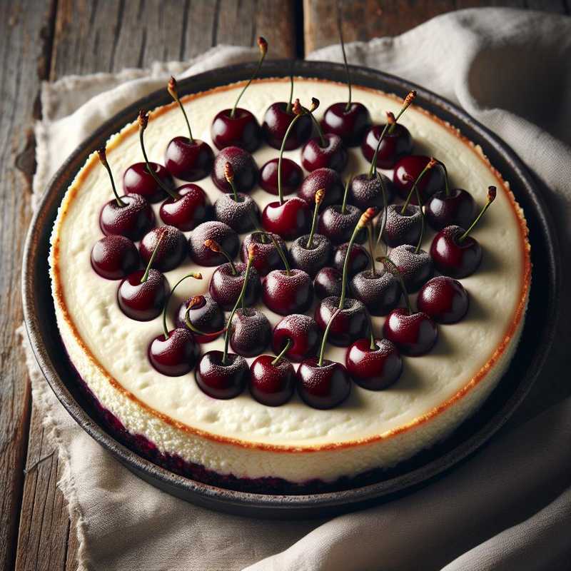 Ricotta and Amarena Cheesecake
