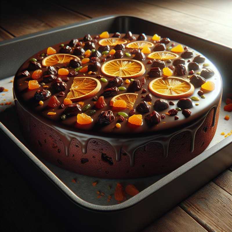 Chocolate, Orange, and Nut Cake