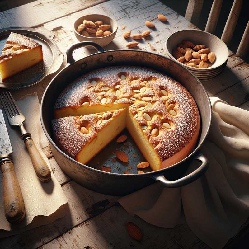 Torta con farina di mandorle