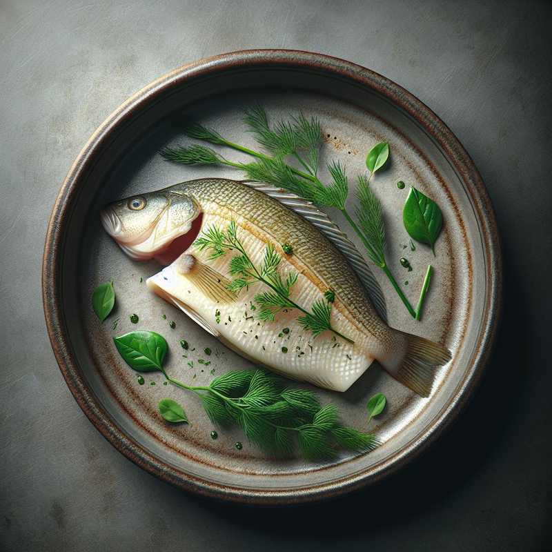 Perch Fillet Slow-Cooked at Low Temperature