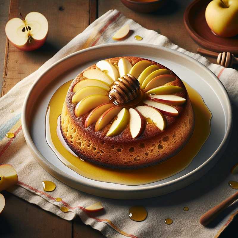 Torta integrale alle mele e miele
