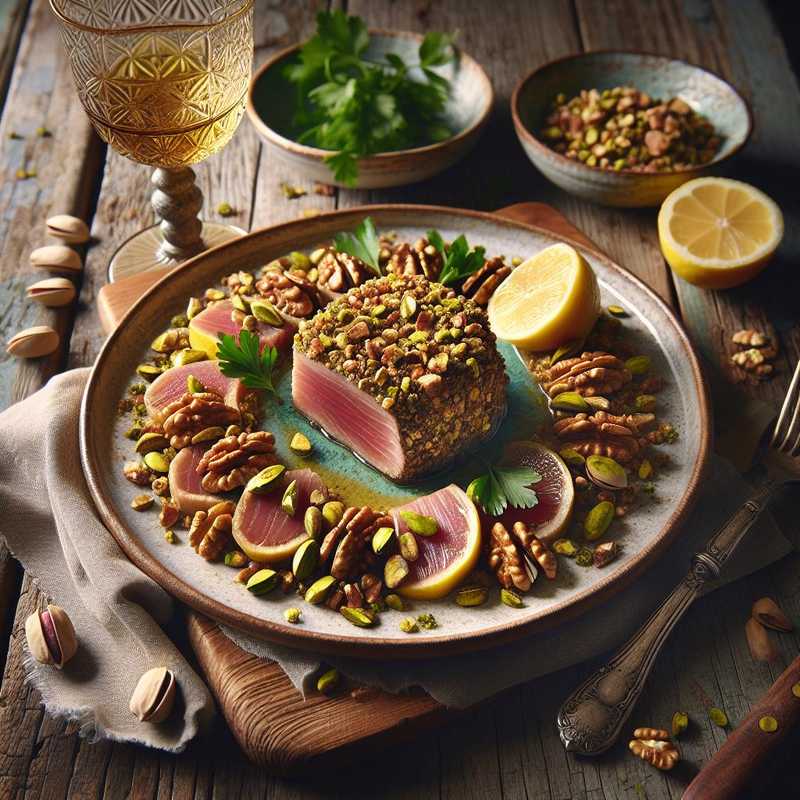 Tuna Fillet in Walnut and Pistachio Crust