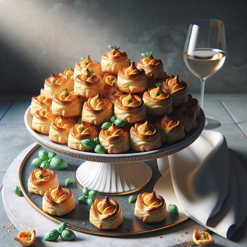 Mini Savory Puff Pastries ("Angeliche Salate")