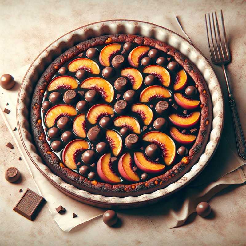 Peach and Chocolate Cake