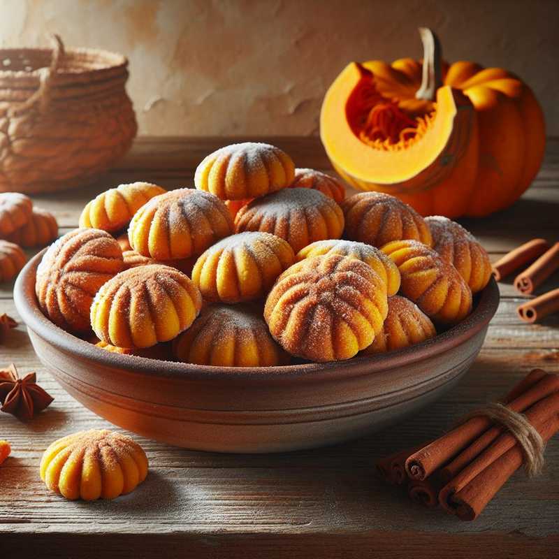 Pumpkin and Cinnamon Doughnuts