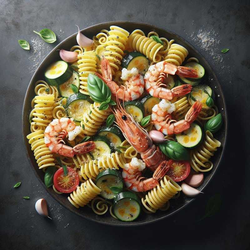 Fusilli with Zucchini and Shrimp