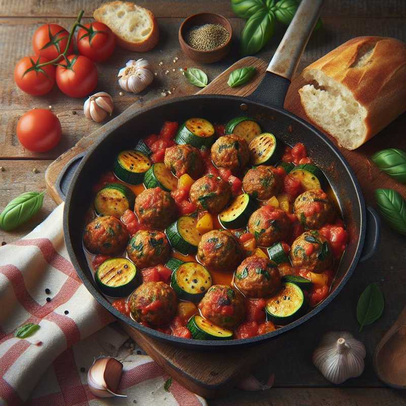 Zucchini Meatballs Pizzaiola Style