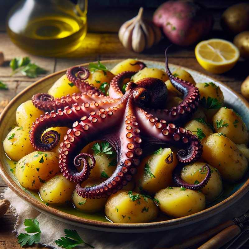 Octopus and potatoes