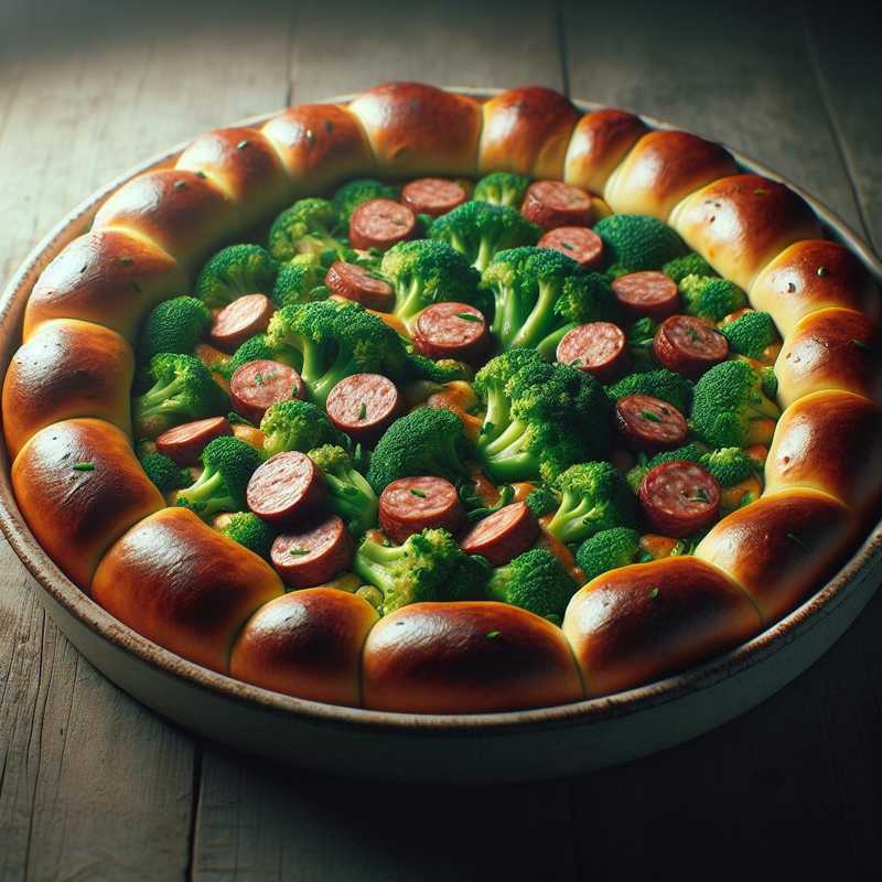 Savory Broccoli and Sausage Ring Cake
