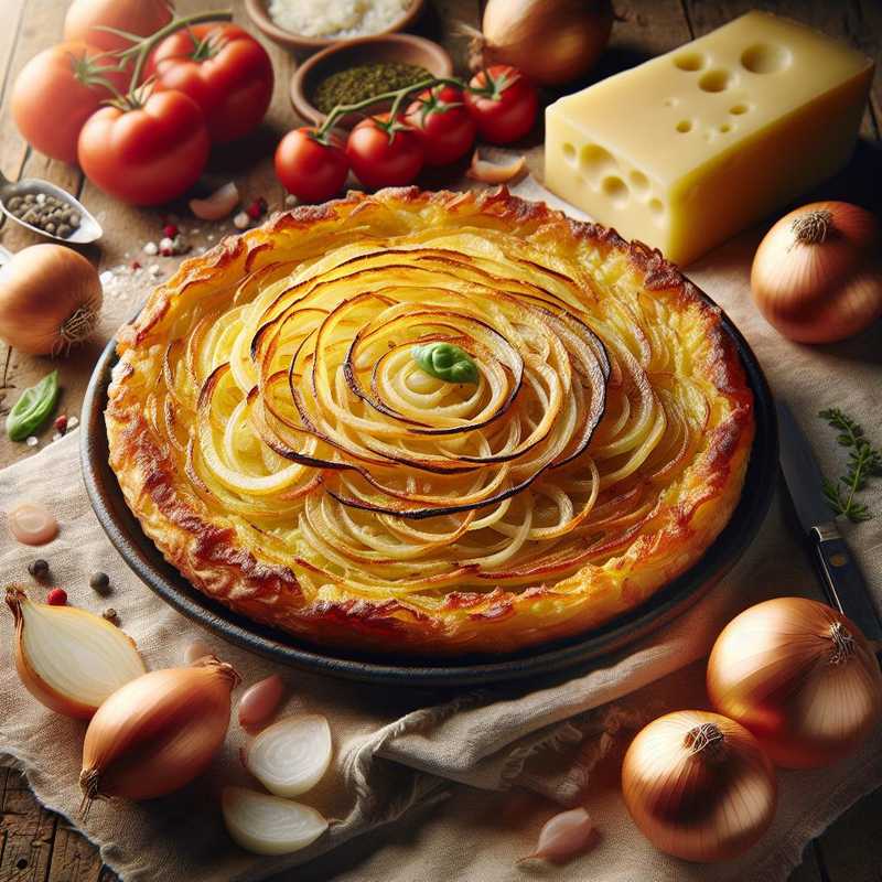 Frico with potatoes and onions